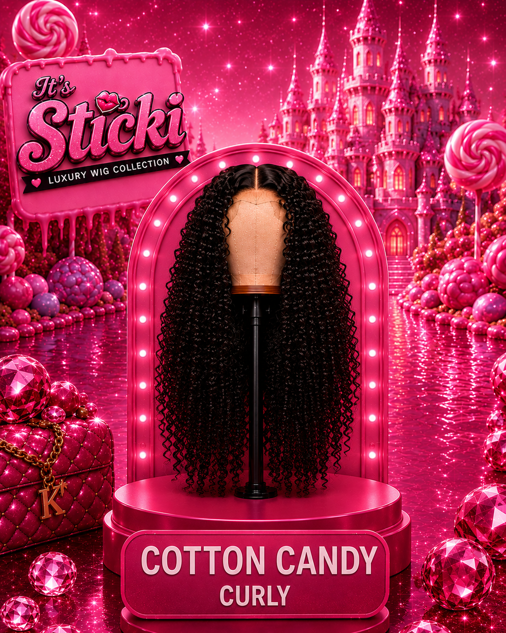 Cotton Candy Curly